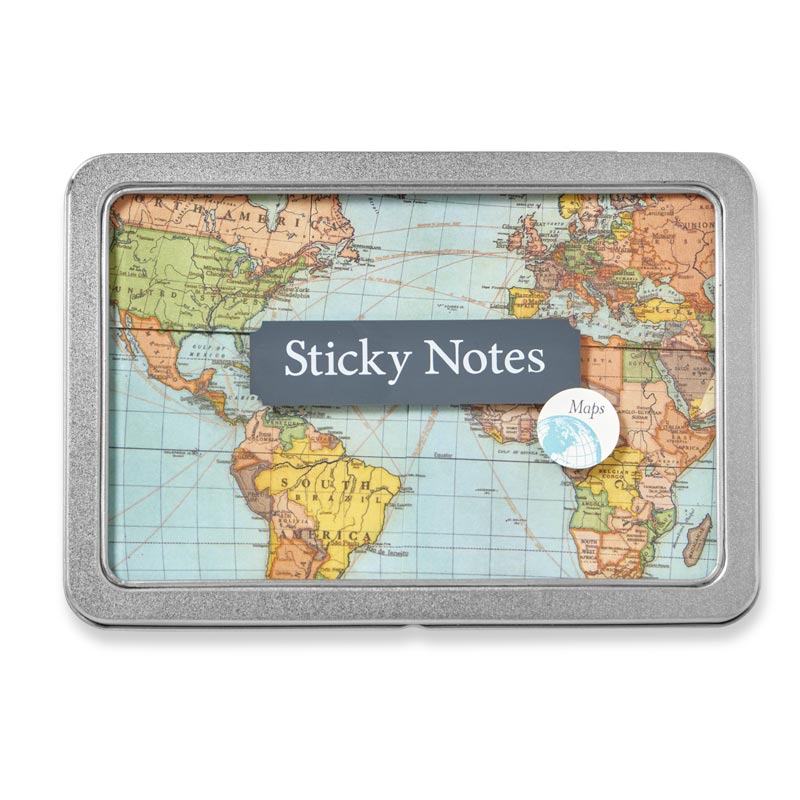 Vintage Map Post-it Notes