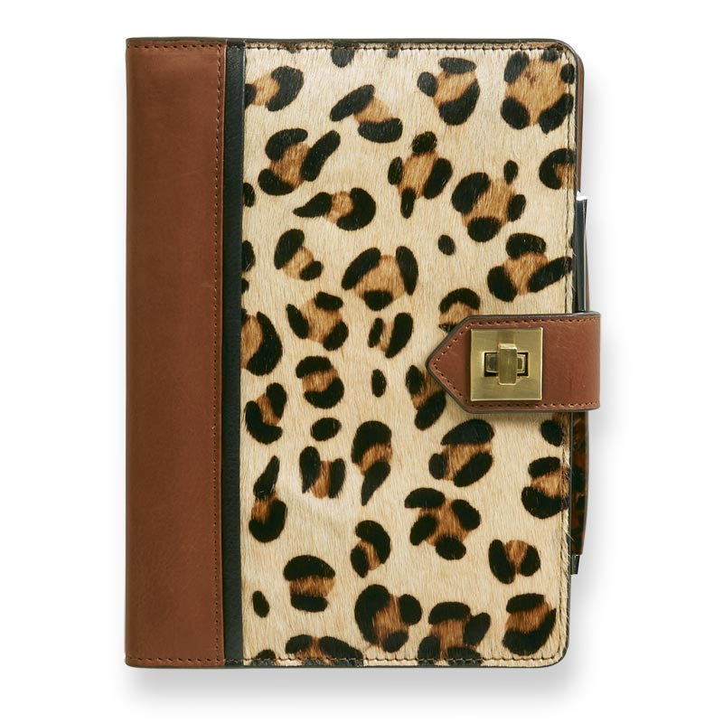 Leopard Print Calf Skin Print Wallet