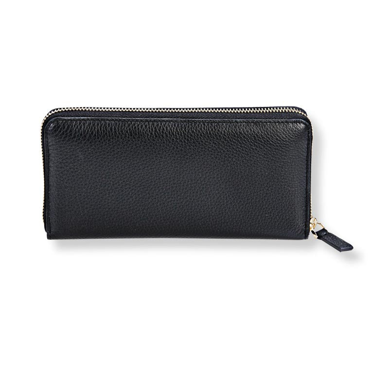 Leather Accordion Wallet Zip Wallet Zipped Wallet