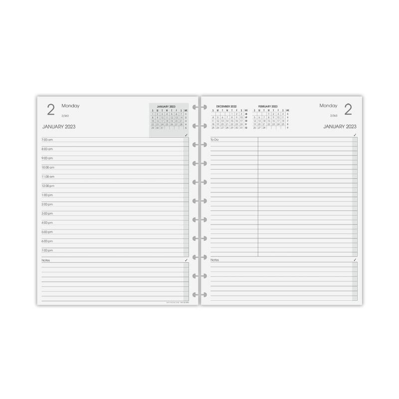  2024 Weekly & Monthly Planner Refill, 3-3/4 x 6-3/4