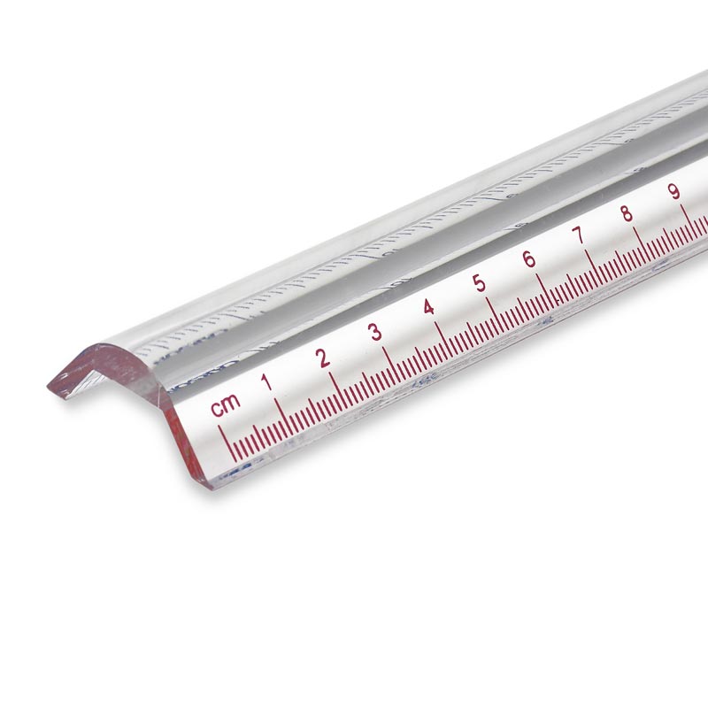 Plastic 6 Inch Ruler With Magnifying Glass