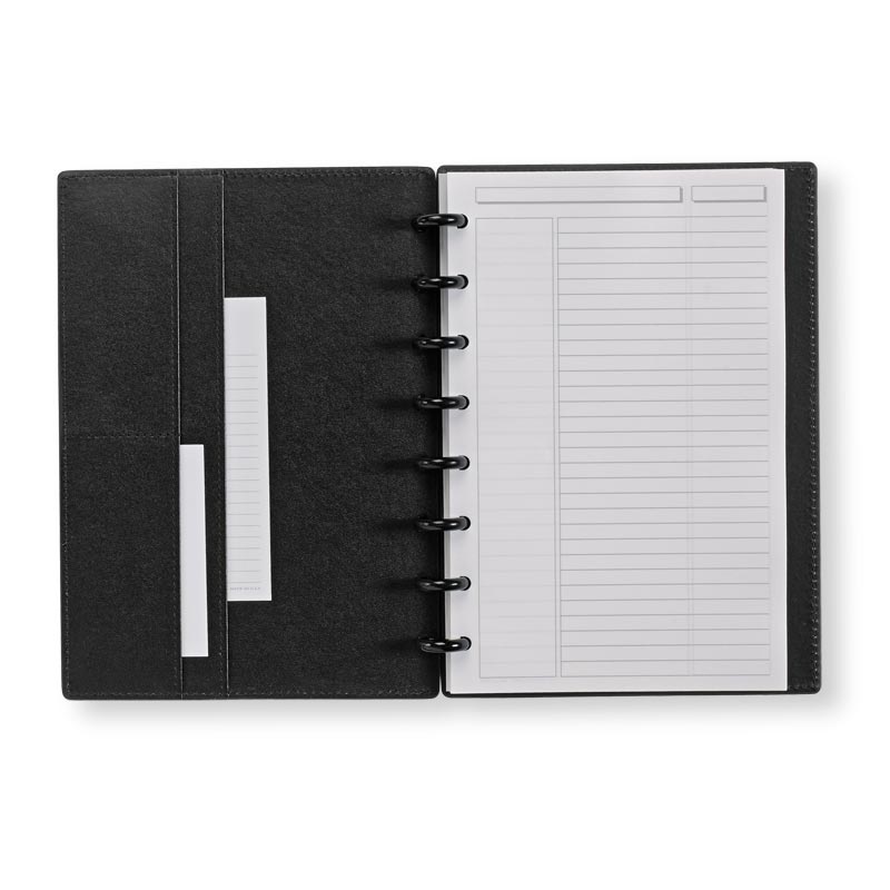 Levenger Circa Smooth Sliver Notebook with Pockets (ADS8795 RB LTR Nm)