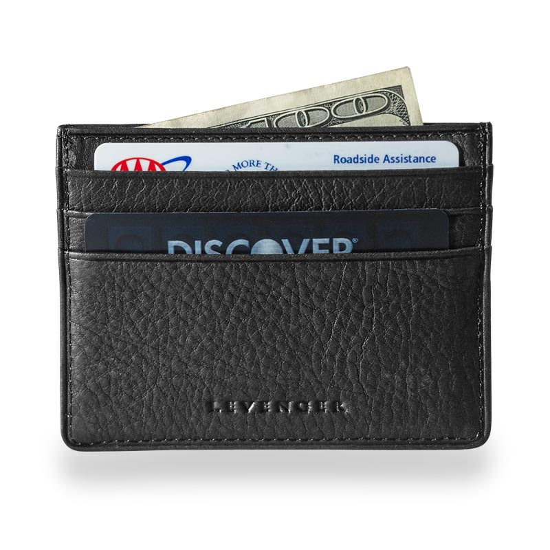 Front Pocket Privacy Card Wallet - Brown - by Levenger