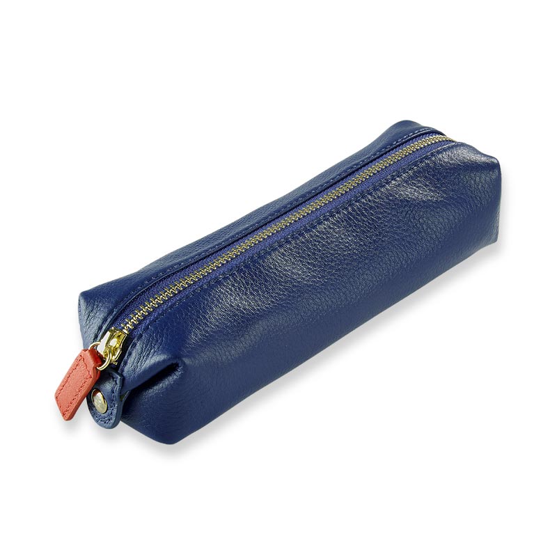Londo Top Grain Leather Pen Case with Zipper Closure Pencil Pouch –  MegaGear Store