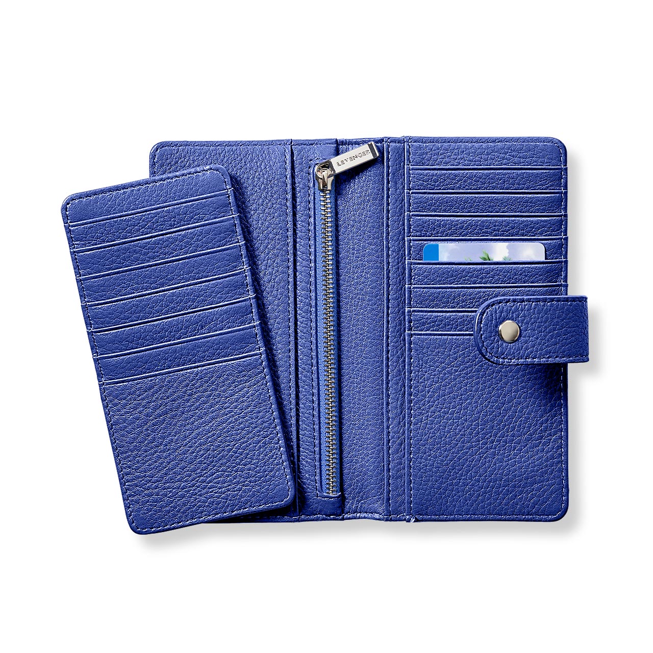 Levenger Card Wallet - Navy, Blue